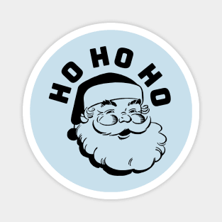 SANTA - HO HO HO - Black version Magnet